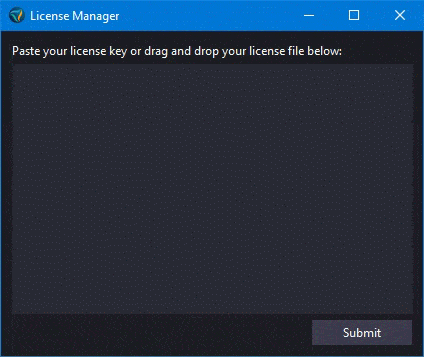 Drag and drop license