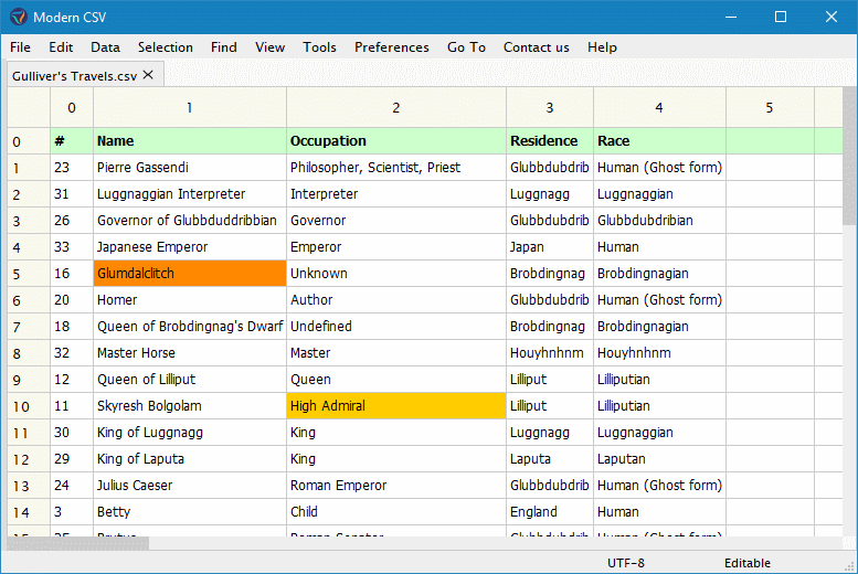 Inserting Rows and Columns