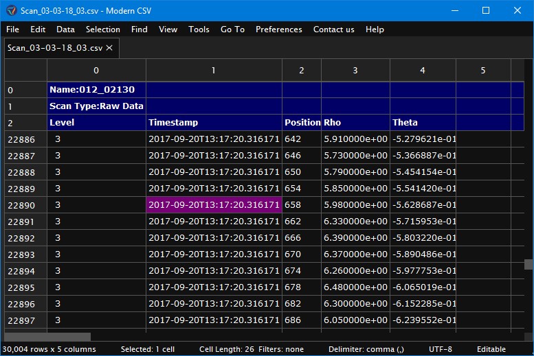Freeze Header Rows