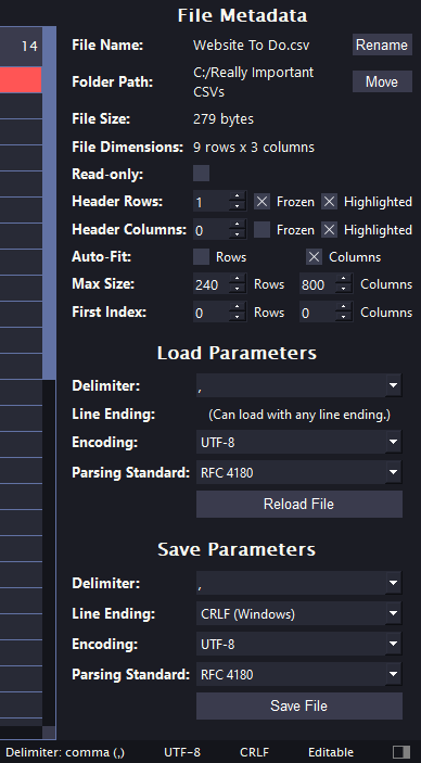 File Metadata.