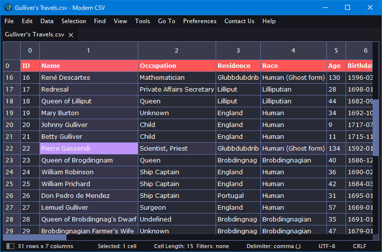 Highlight the selected cell's row and column